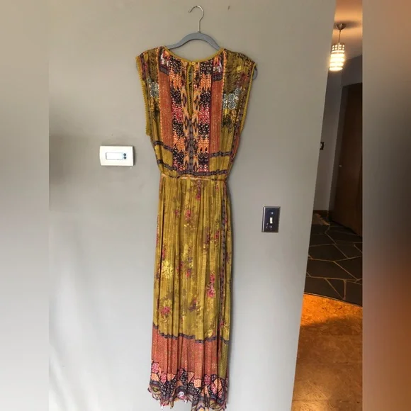 Anthropologie Bhanuni by Jyoti Citron Maxi Dress Size 1X - Picture 4 of 7